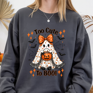 Too Cute to Boo Long Sleeve Tee TheCraftNook