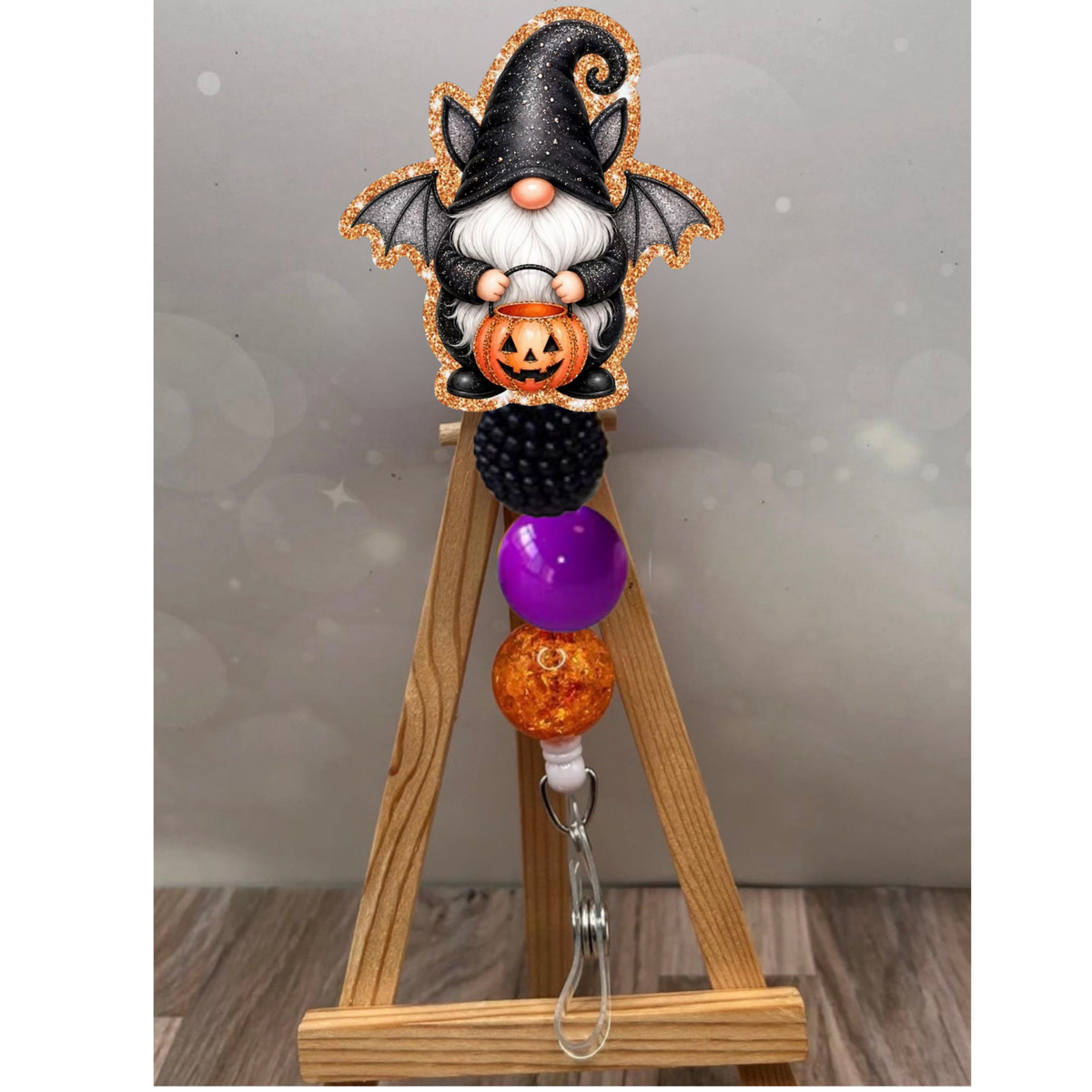 Bat Gnome Badge Pull TheCraftNook