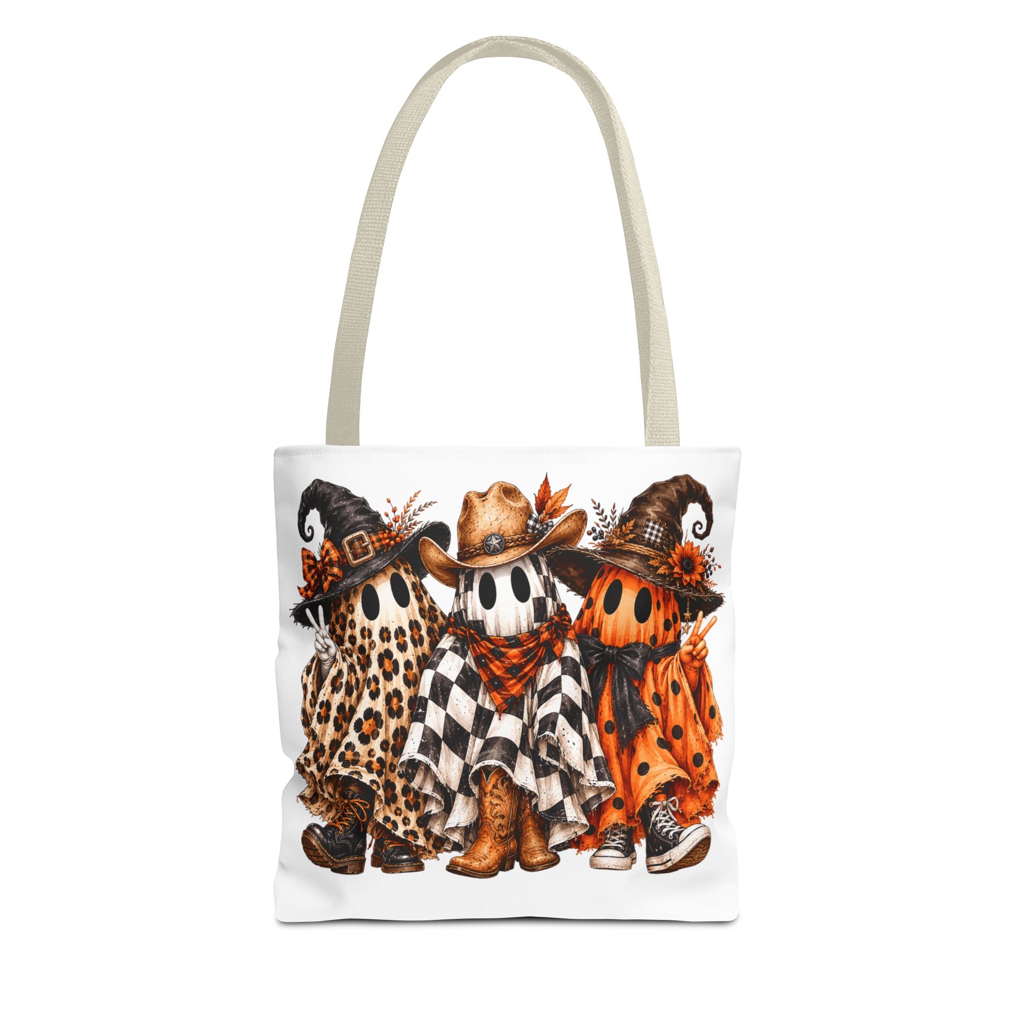 Boo Scootin' Halloween Tote Bag | All Over Print