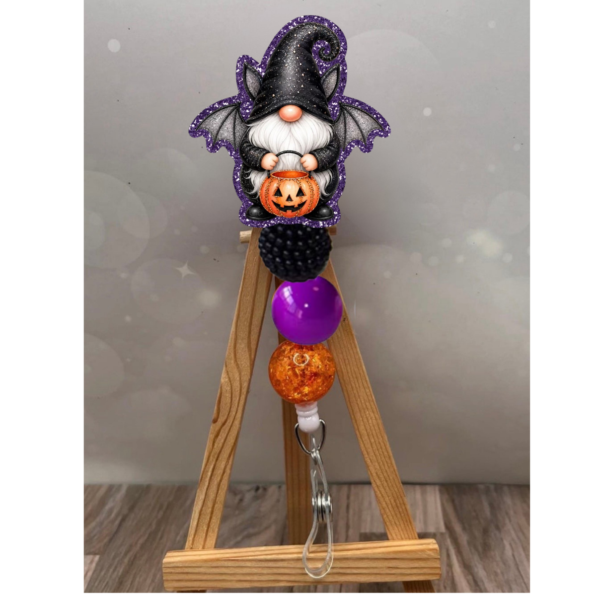 Bat Gnome Badge Pull TheCraftNook