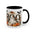 Cute Boo Coffee Mug — Cute Ghost, Pumpkins & Autumn Floral Accent Mug (11oz)
