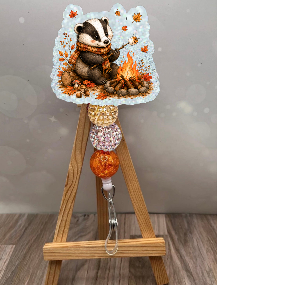 Fall Badger Badge Reel TheCraftNook