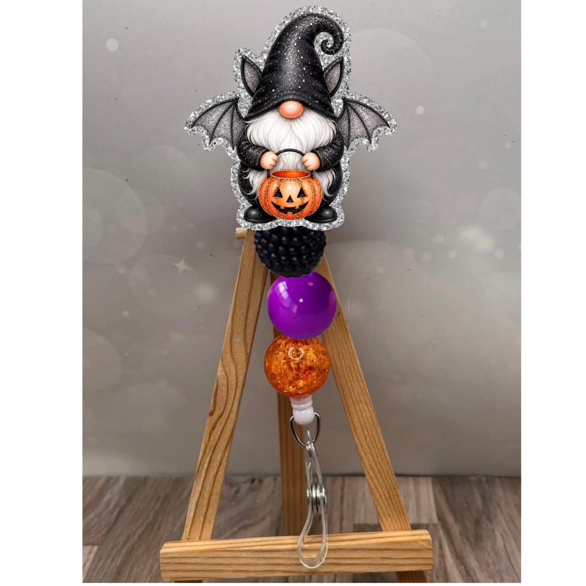 Bat Gnome Badge Pull TheCraftNook