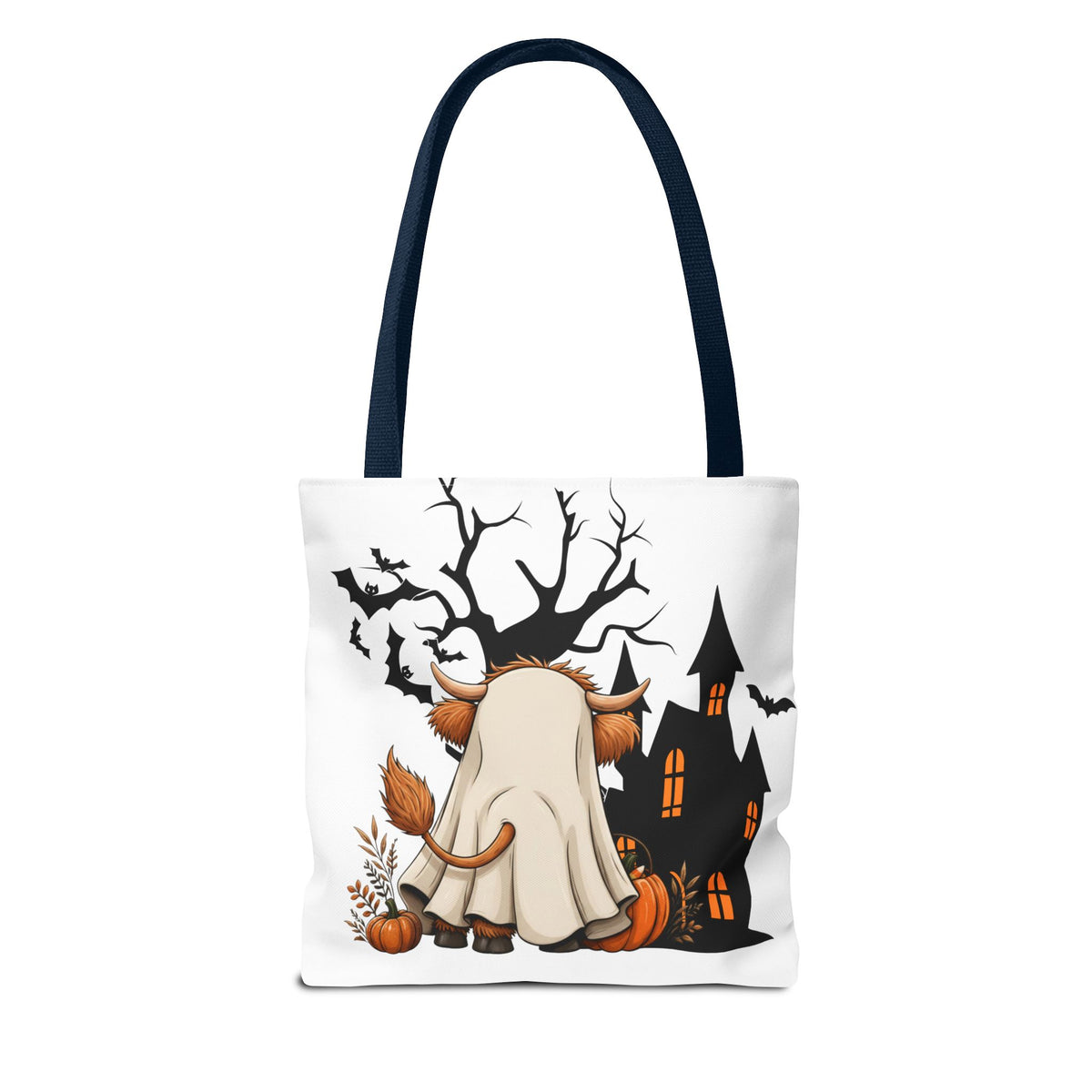 BullSheet Halloween Tote Bag Printify