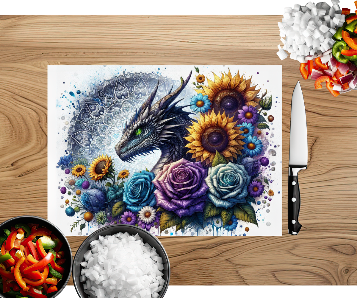 Majestic Dragon Scales Cutting Board TheCraftNook