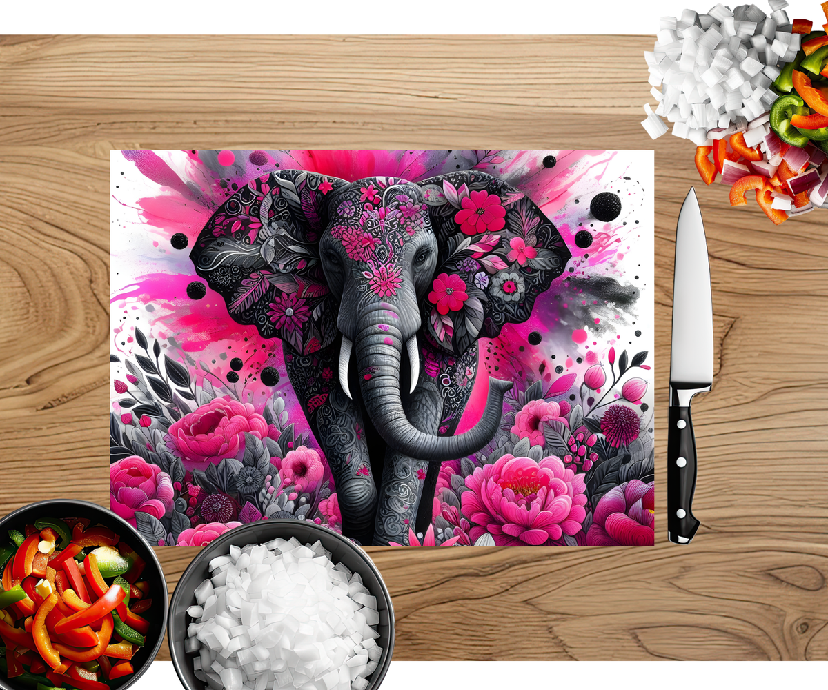 Wise & Wonderful Elephant Chopping Board TheCraftNook