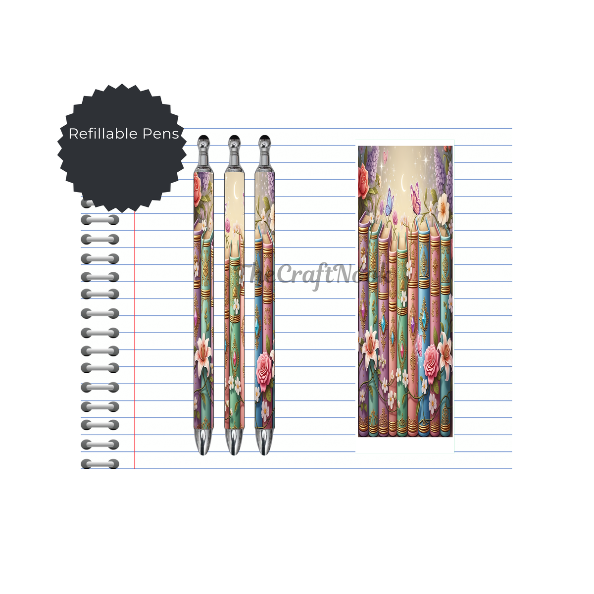 Refillable Pens, Once Upon a Pen – Book Lover Writing Pen. Multiple options and Images available TheCraftNook