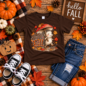 Kids Hello Fall Hedgehog TheCraftNook