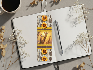 Stand tall in your reading adventures, Aluminum Metal Bookmarks, Giraffe Images TheCraftNook
