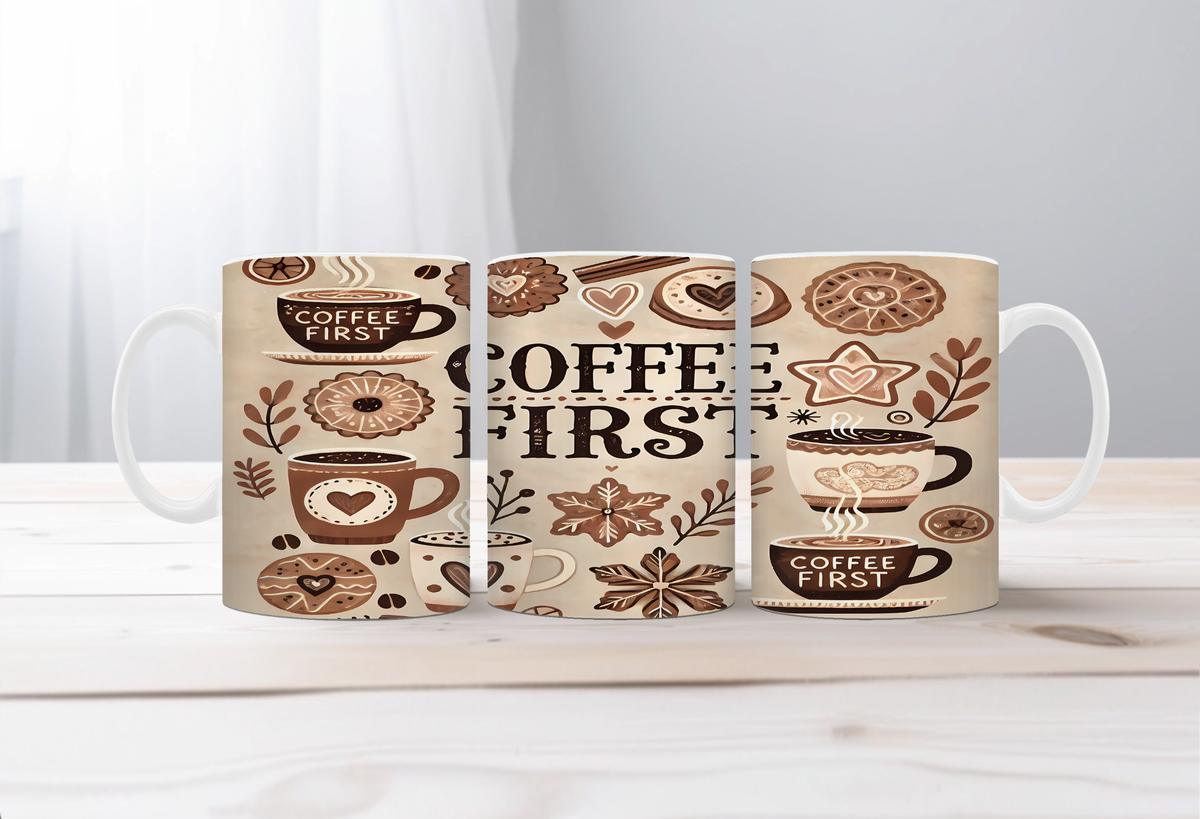 Rise & Grind Coffee Mugs TheCraftNook