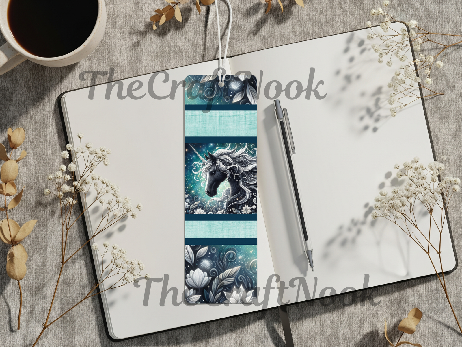 Aluminum Metal Bookmarks, Unicorn Images TheCraftNook