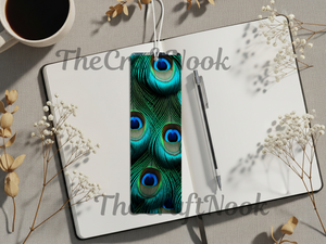 Aluminum Metal Bookmarks, Peacock Images, A little luxury for every chapter TheCraftNook
