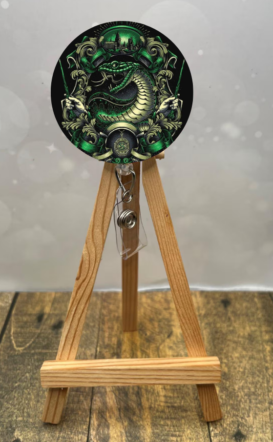 Snake House Pride badge pulls. Multiple Images available. Add beads or shimmer glitter options. TheCraftNook
