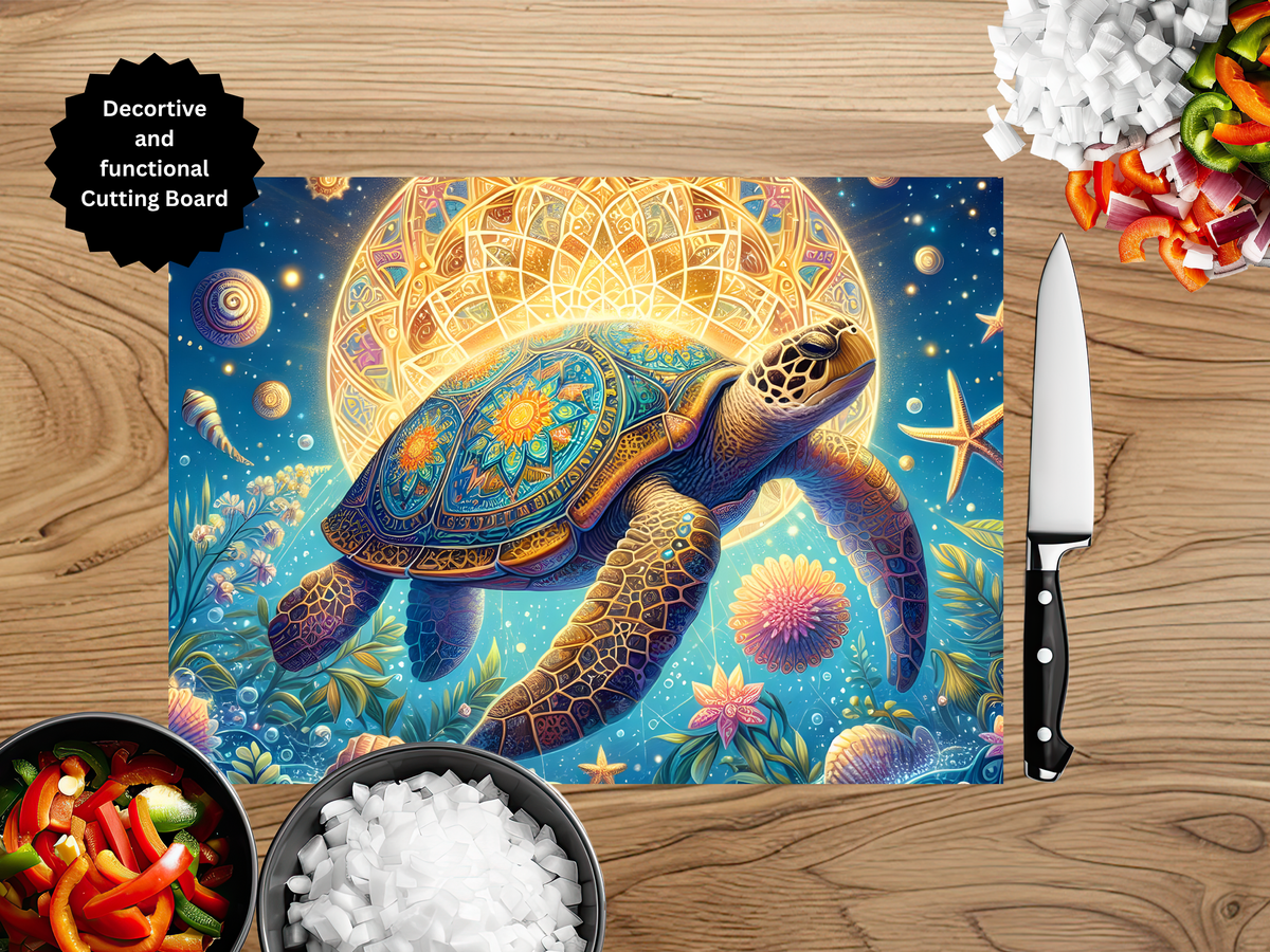 Sea Turtle Cutting Board TheCraftNook