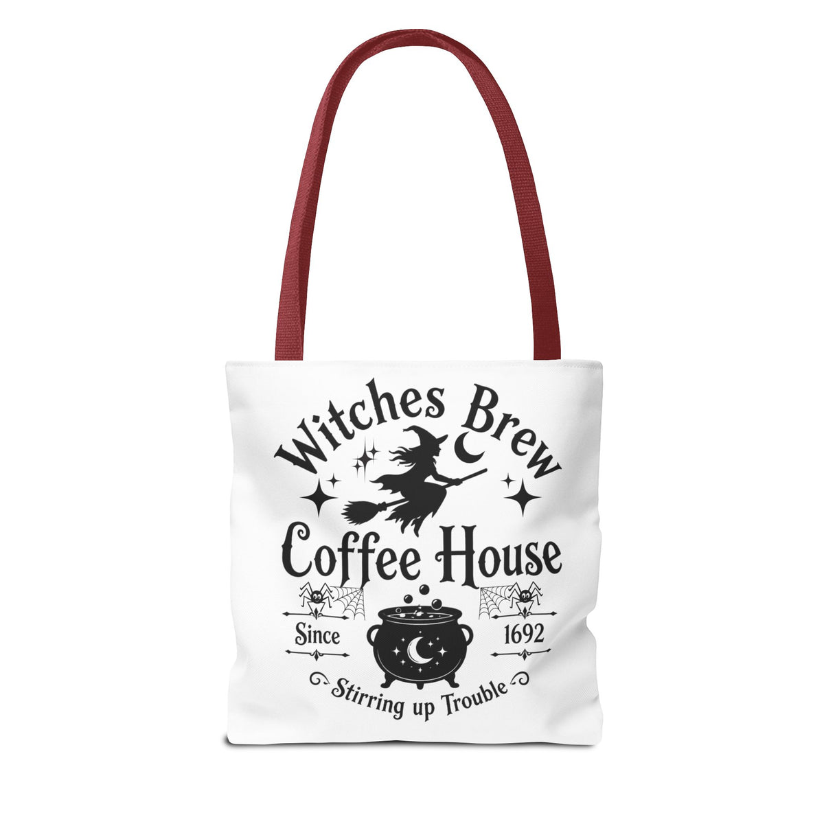 Witches Brew Coffee House Halloween Tote Bag | All-Over Print Printify