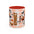 Spooky Season Accent Coffee Mug — Cute Halloween Ghost with Pumpkins (11/15oz)
