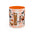 Spooky Season Accent Coffee Mug — Cute Halloween Ghost with Pumpkins (11/15oz)