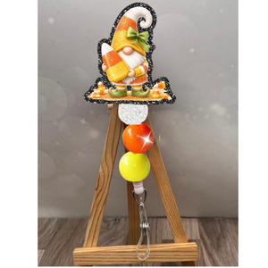 Candy Corn Gnome Badge Pull TheCraftNook