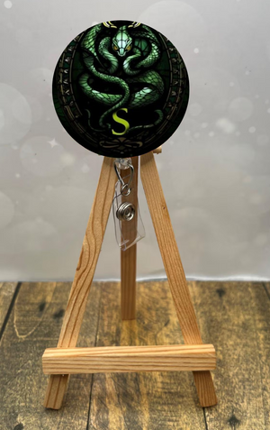 Snake House Pride badge pulls. Multiple Images available. Add beads or shimmer glitter options. TheCraftNook