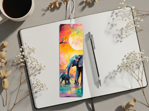 Aluminum Metal Bookmarks, Elephant Images TheCraftNook