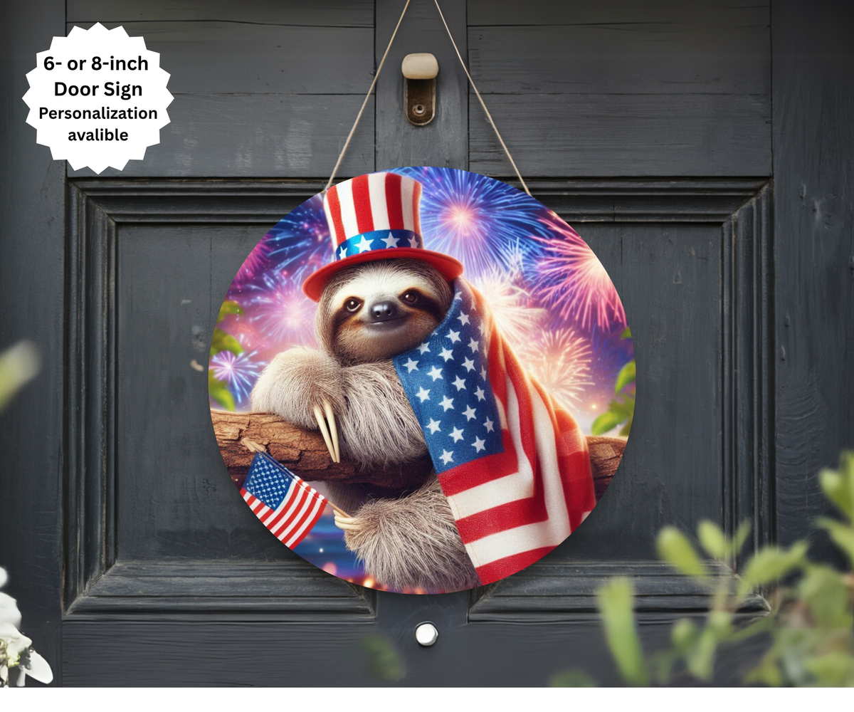 4th of July Door Signs TheCraftNook