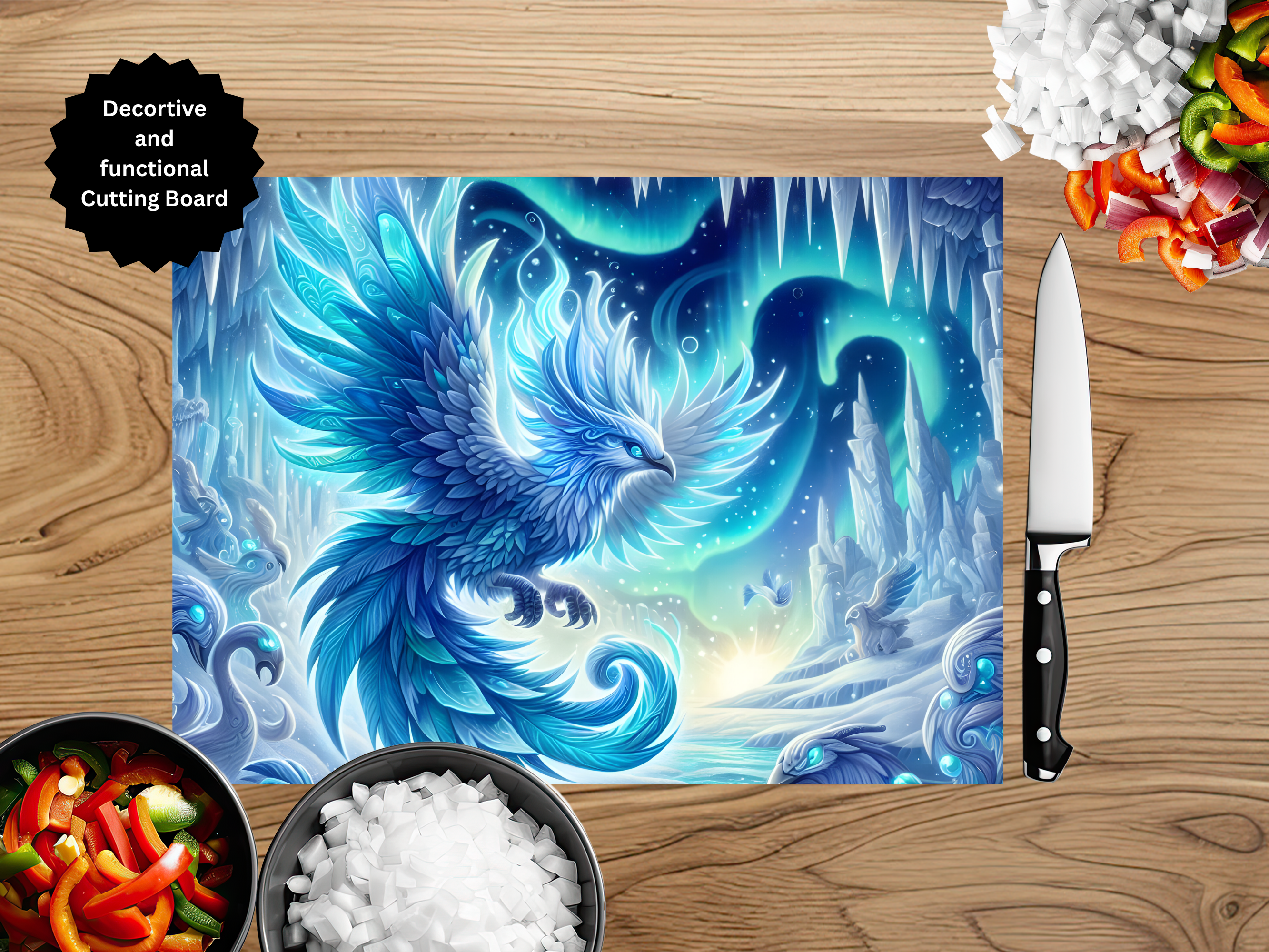 Phoenix Glass Cutting Board - Tempered Glass Kitchen