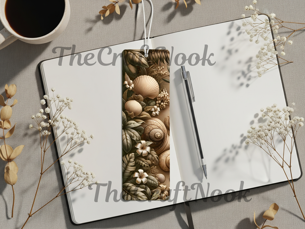 Aluminum Metal Bookmarks, Beach Images TheCraftNook