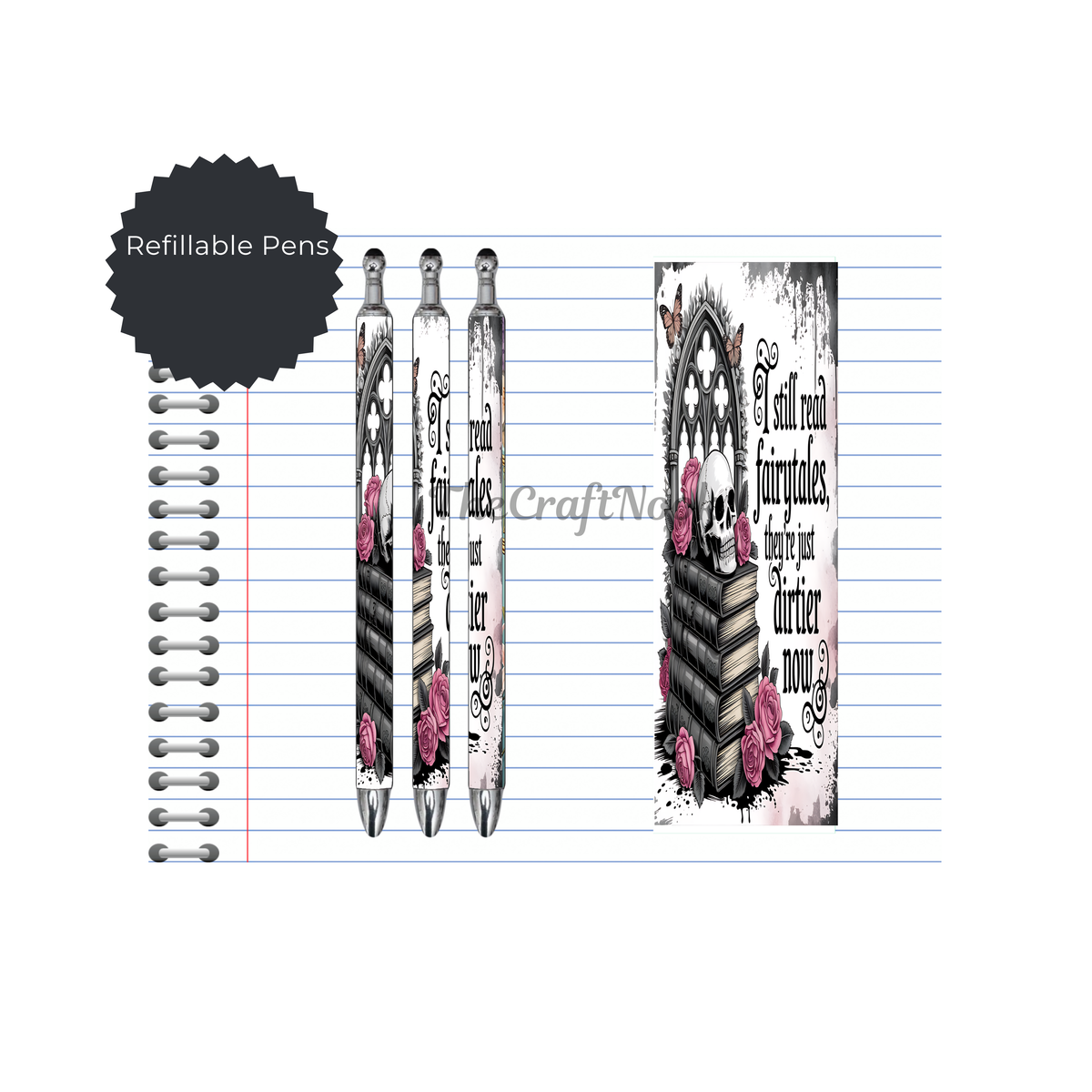 Refillable Pens, Once Upon a Pen – Book Lover Writing Pen. Multiple options and Images available TheCraftNook