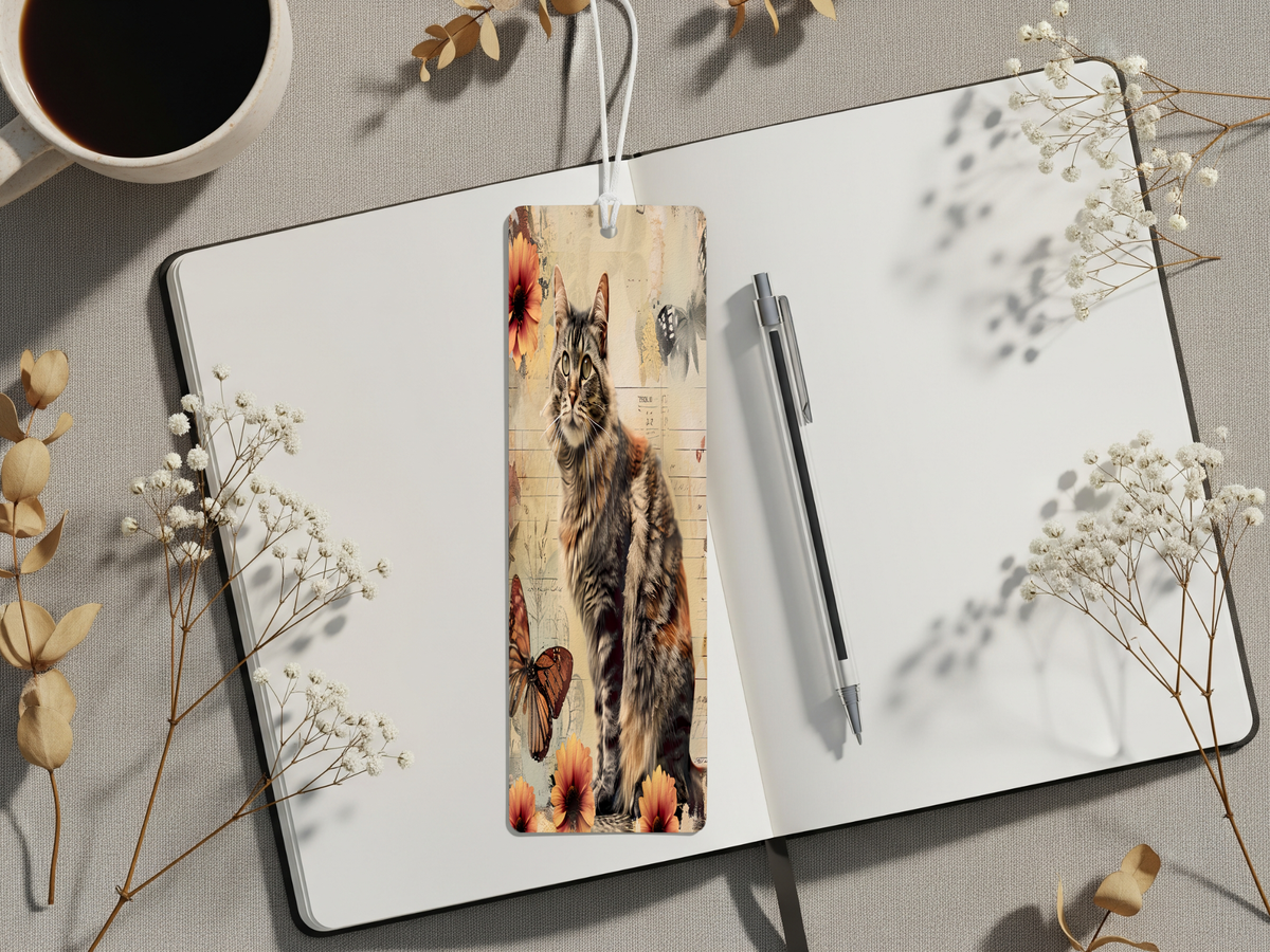 Aluminum Metal Bookmarks, Cat Images. A purr‑fect pause in your story TheCraftNook