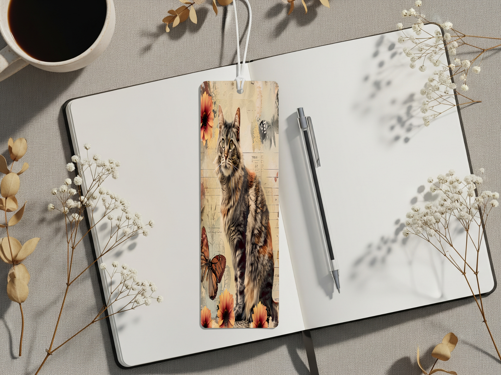 Aluminum Metal Bookmarks, Cat Images. A purr‑fect pause in your story TheCraftNook
