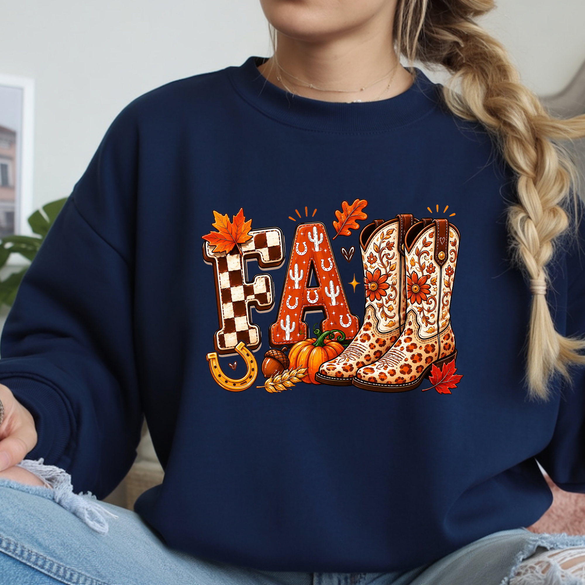 Fall Long Sleeve Tee | Gildan G240 Ultra Cotton