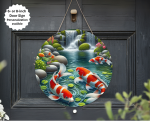 Koi Fish Door Signs TheCraftNook