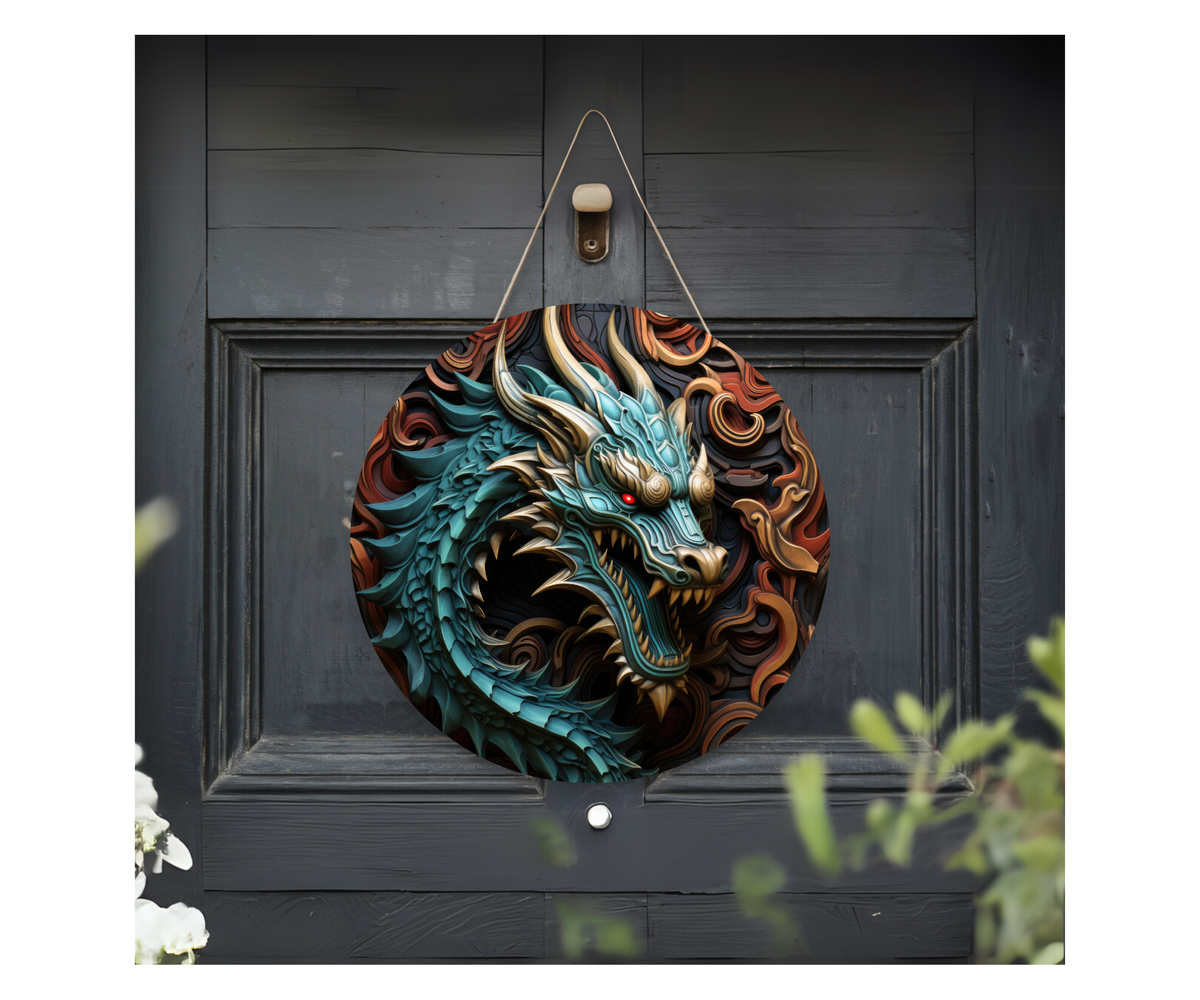 Enter the Dragon’s Lair Welcome Sign TheCraftNook