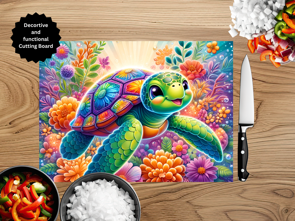 Sea Turtle Cutting Board TheCraftNook