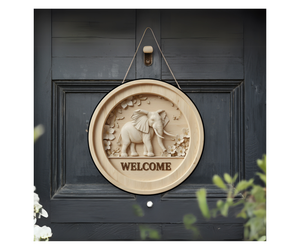 Good Vibes, Good Luck Elephant Sign TheCraftNook