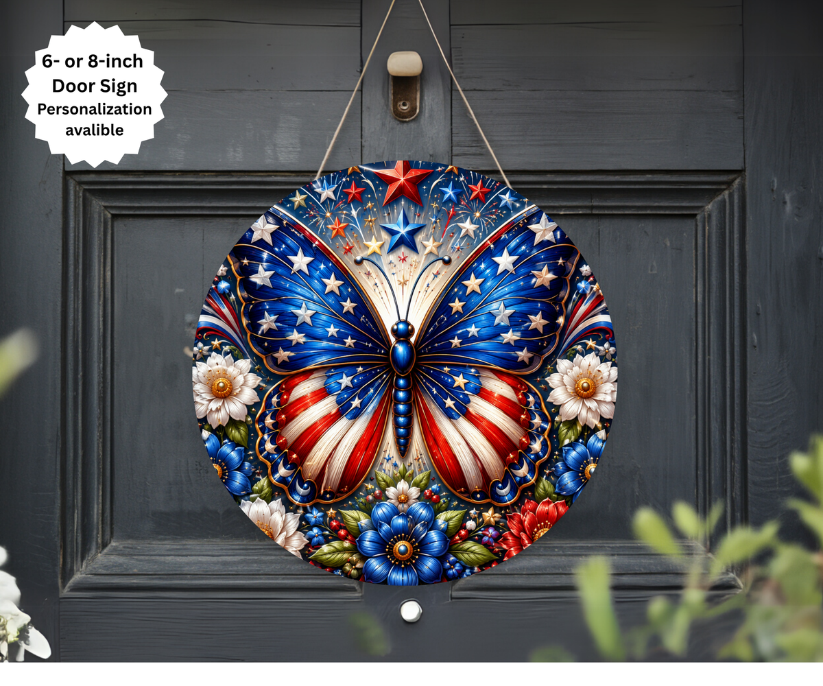 4th of July Door Signs TheCraftNook