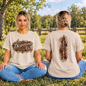 The Desperado T-shirt Front and back graphics TheCraftNook