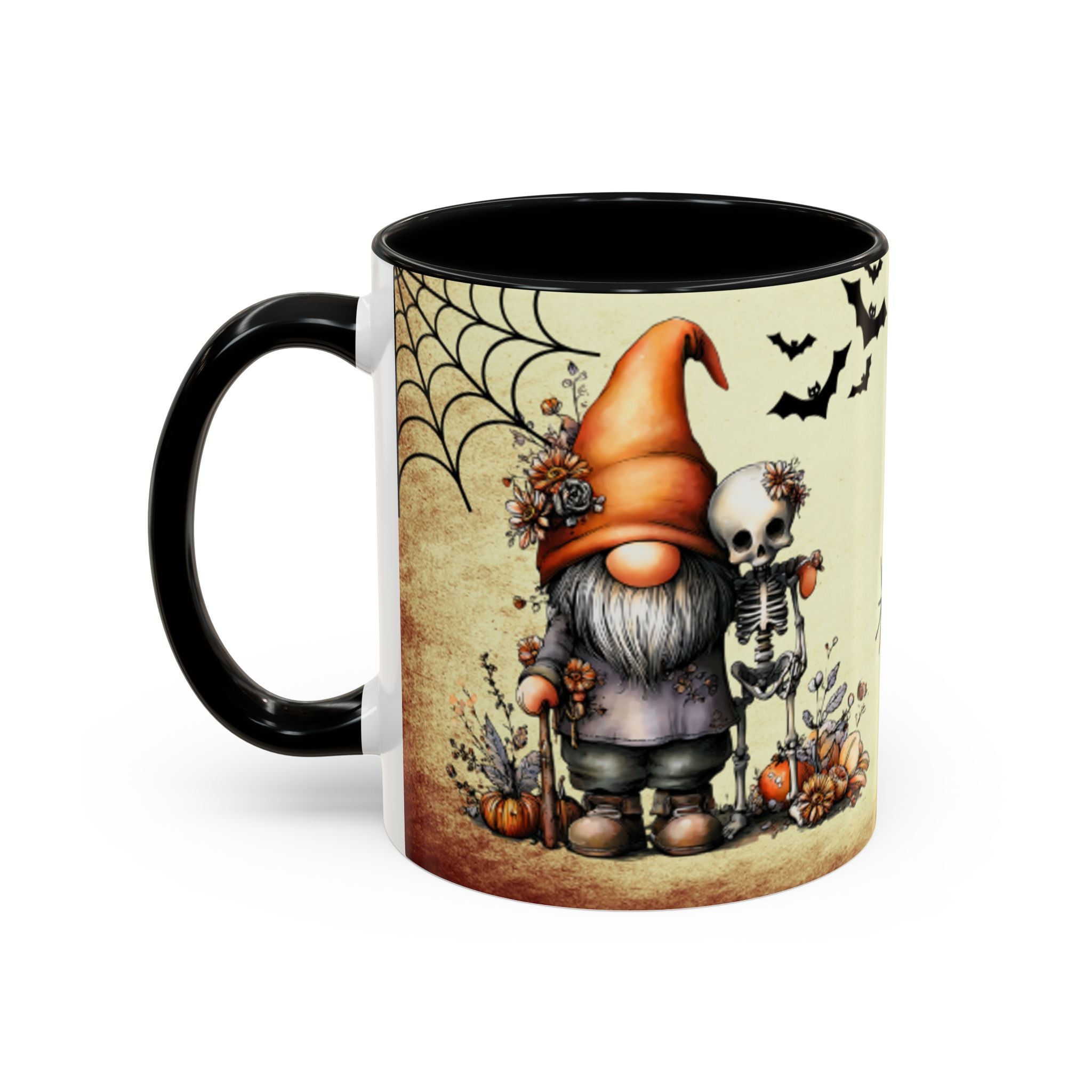 Hangin' with My Gnomie Coffee Mug — Spooky Pumpkin Moon Design (11/15oz)
