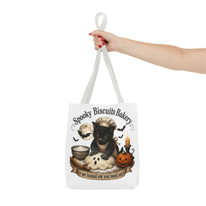 Spooky Biscuits Halloween Tote Bag | All-Over Print Printify