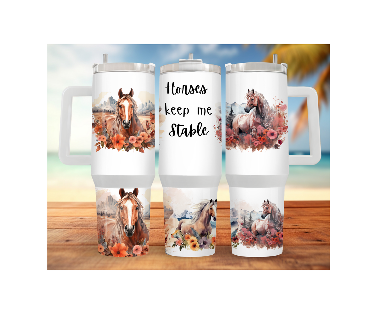 Horse Stainless Steel Tumblers and mugs Multiple Sizes and Images Available TheCraftNook