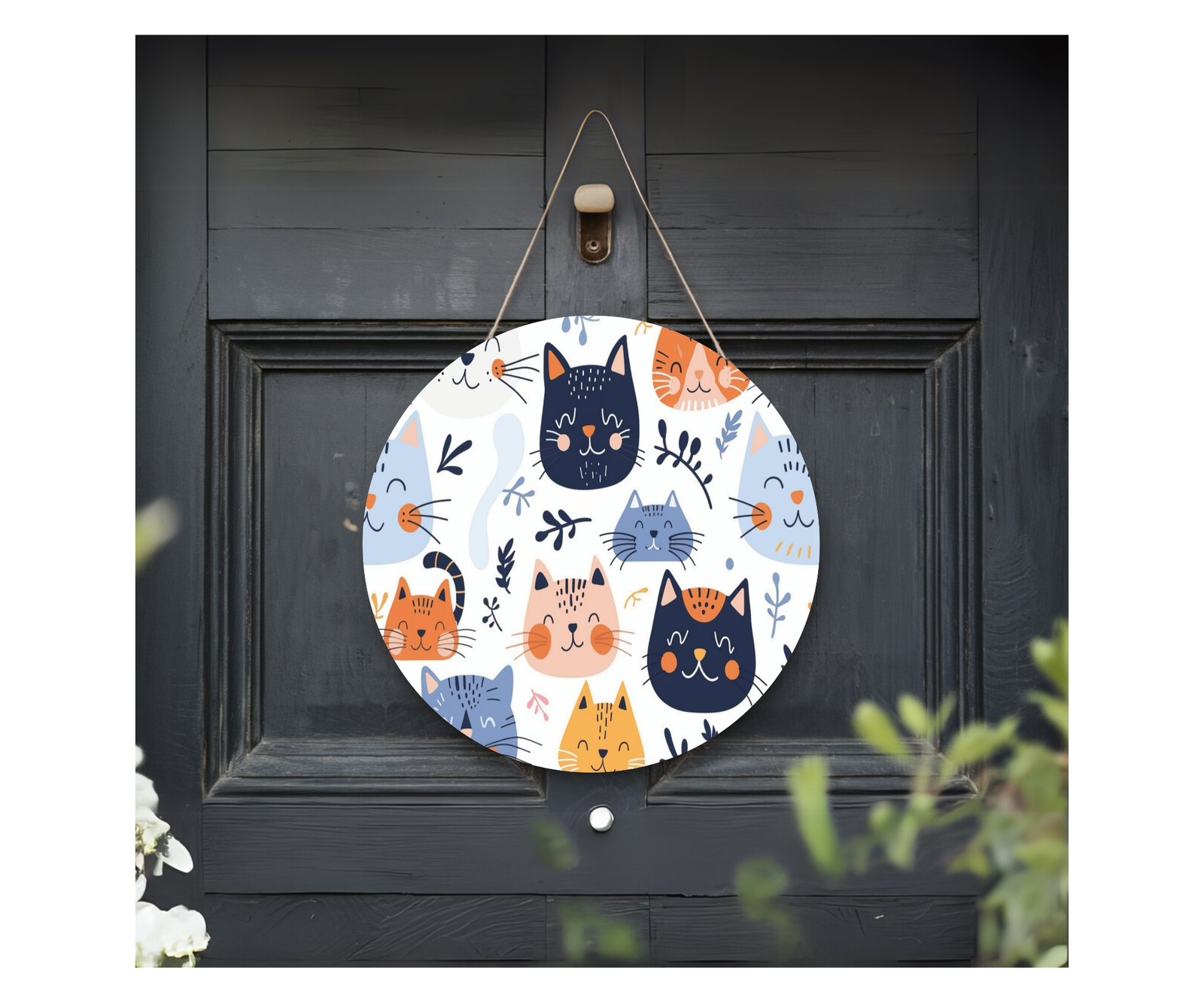 Purr‑sonality Lives Here Cat Door signs TheCraftNook