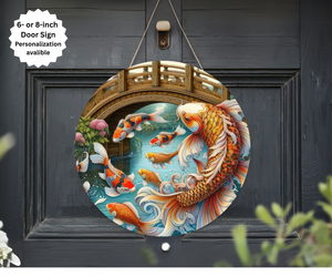 Koi Fish Door Signs TheCraftNook