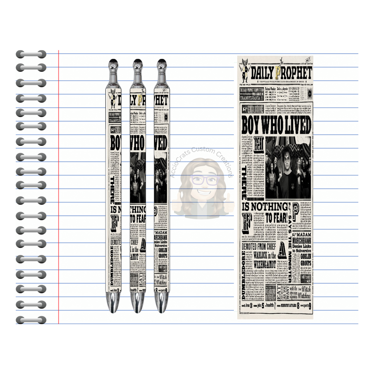 Refillable Pens, Wizard Images. Write with a little magic! ✨🪄Multiple options and Images available. TheCraftNook