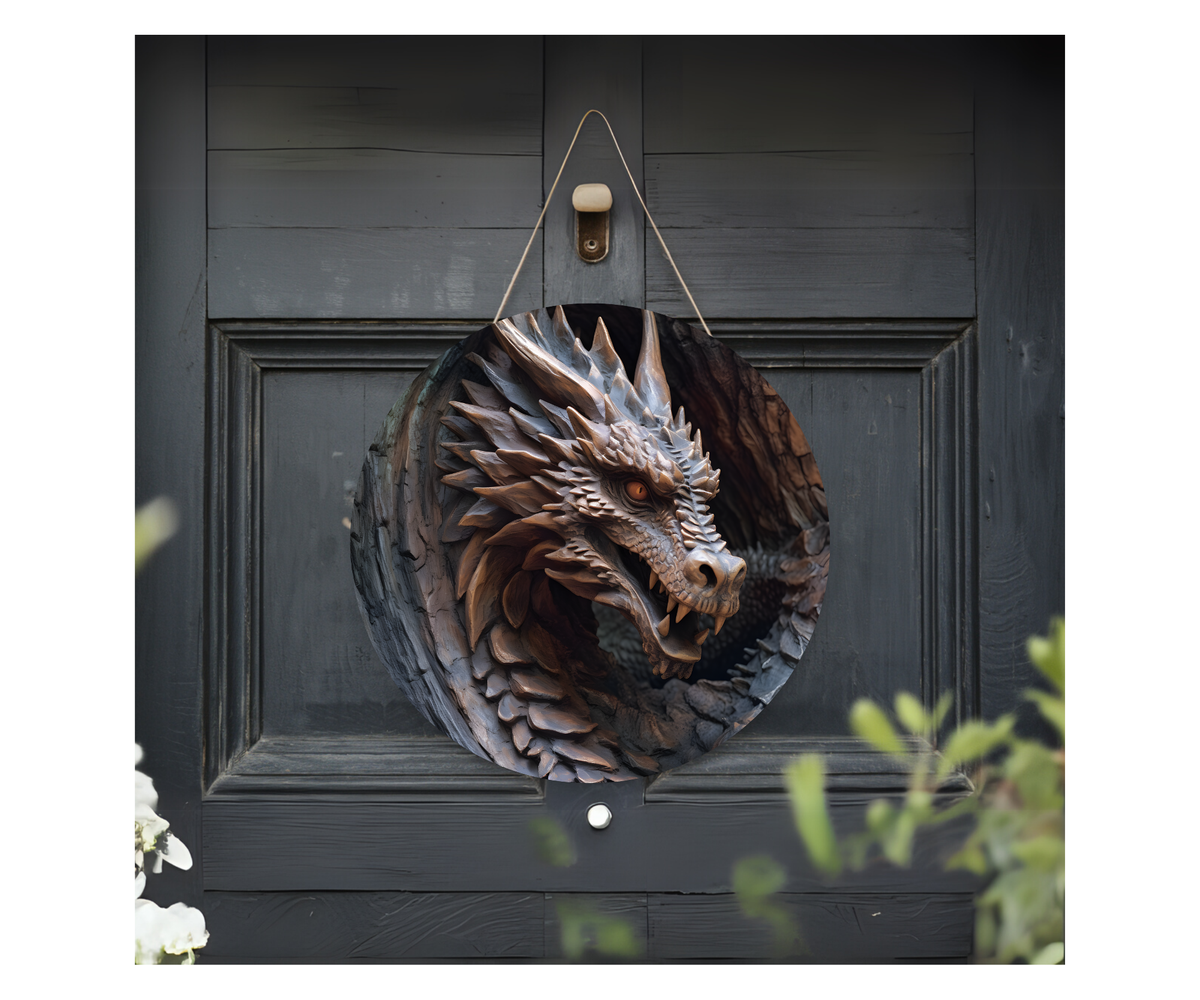 Enter the Dragon’s Lair Welcome Sign TheCraftNook
