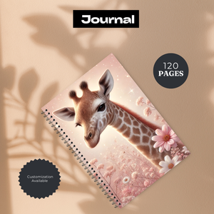 Tall & Kind Giraffe Writing Journal TheCraftNook