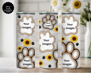 All Mother's 20 oz Stainless Steel Tumbler - Human, and Paws TheCraftNook