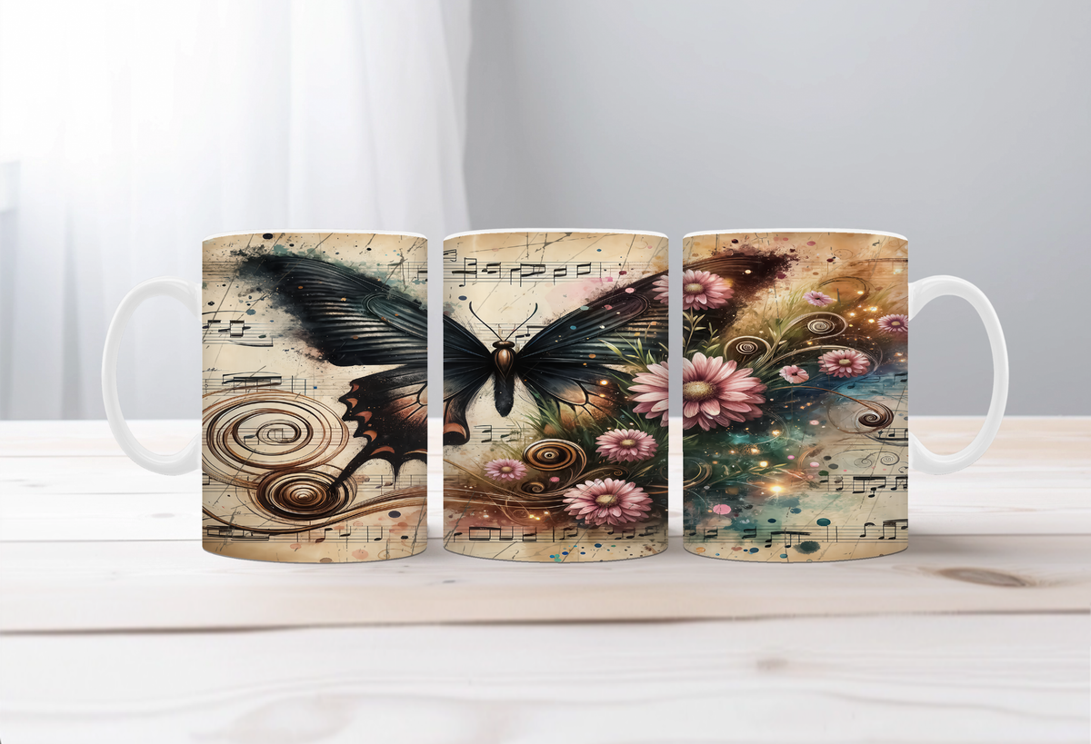 Butterfly Mugs. Two Sizes and Multiple images to choose from. TheCraftNook