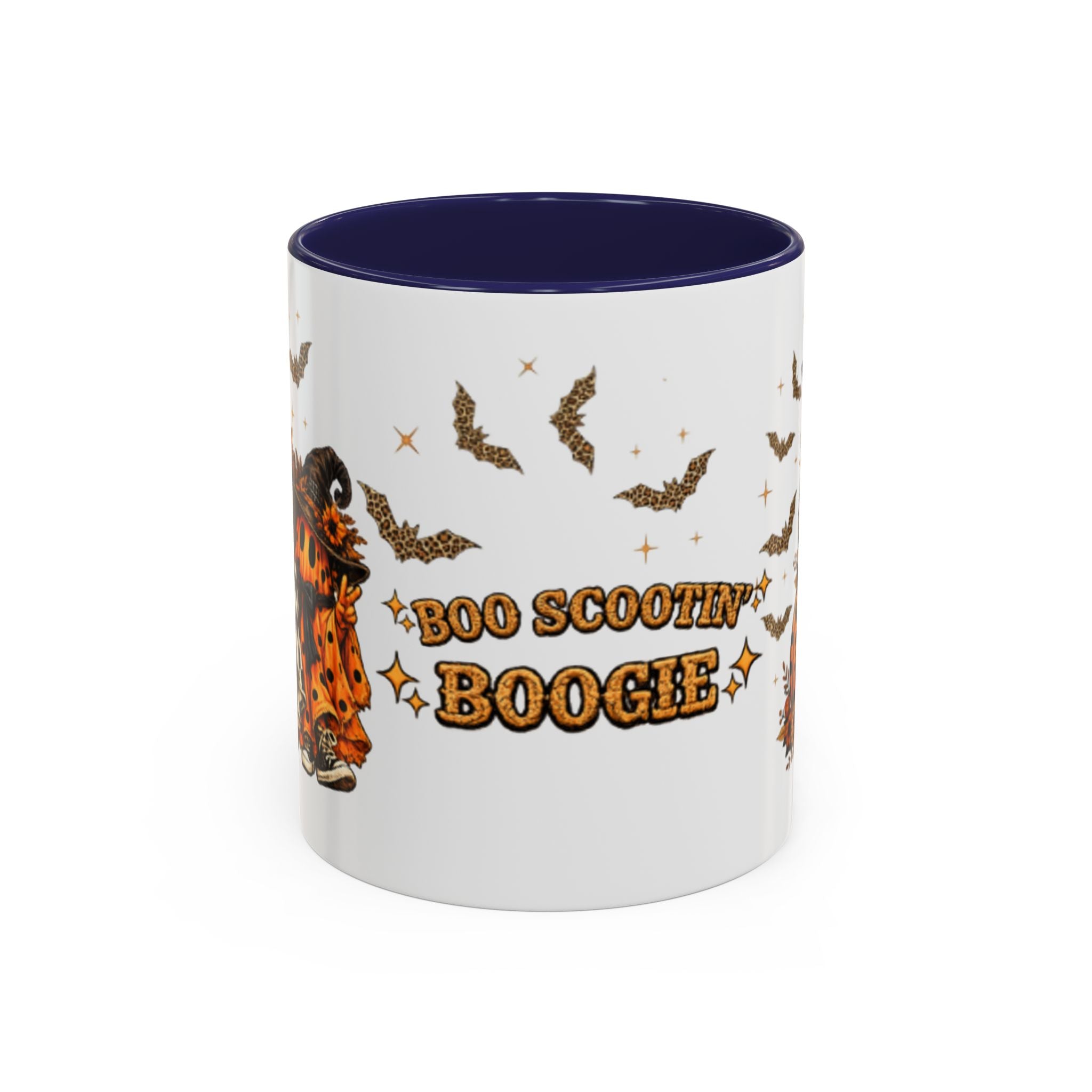 Boo Scootin' Mug – Halloween Ghost Accent Coffee Mug (11oz & 15oz)