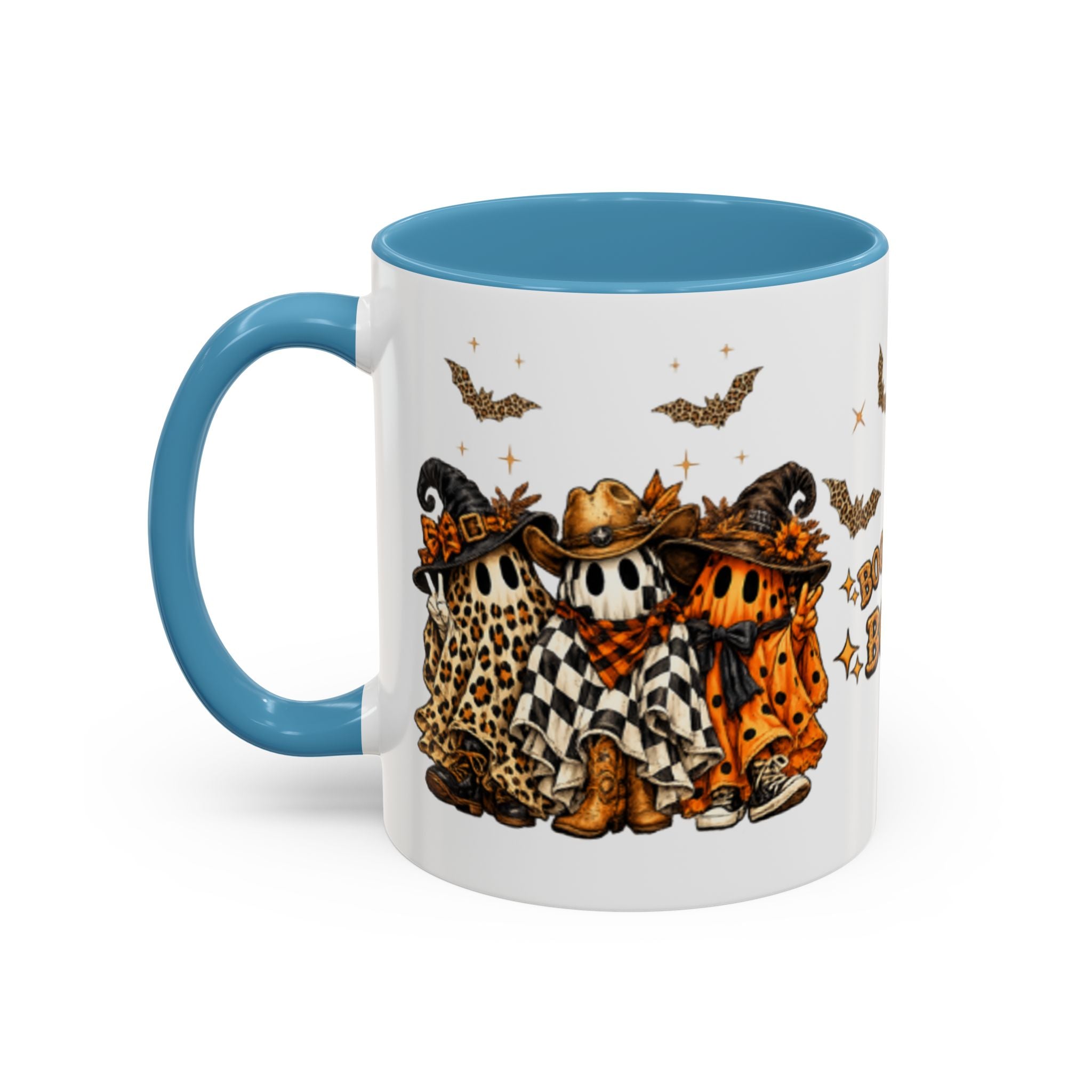 Boo Scootin' Mug – Halloween Ghost Accent Coffee Mug (11oz & 15oz)
