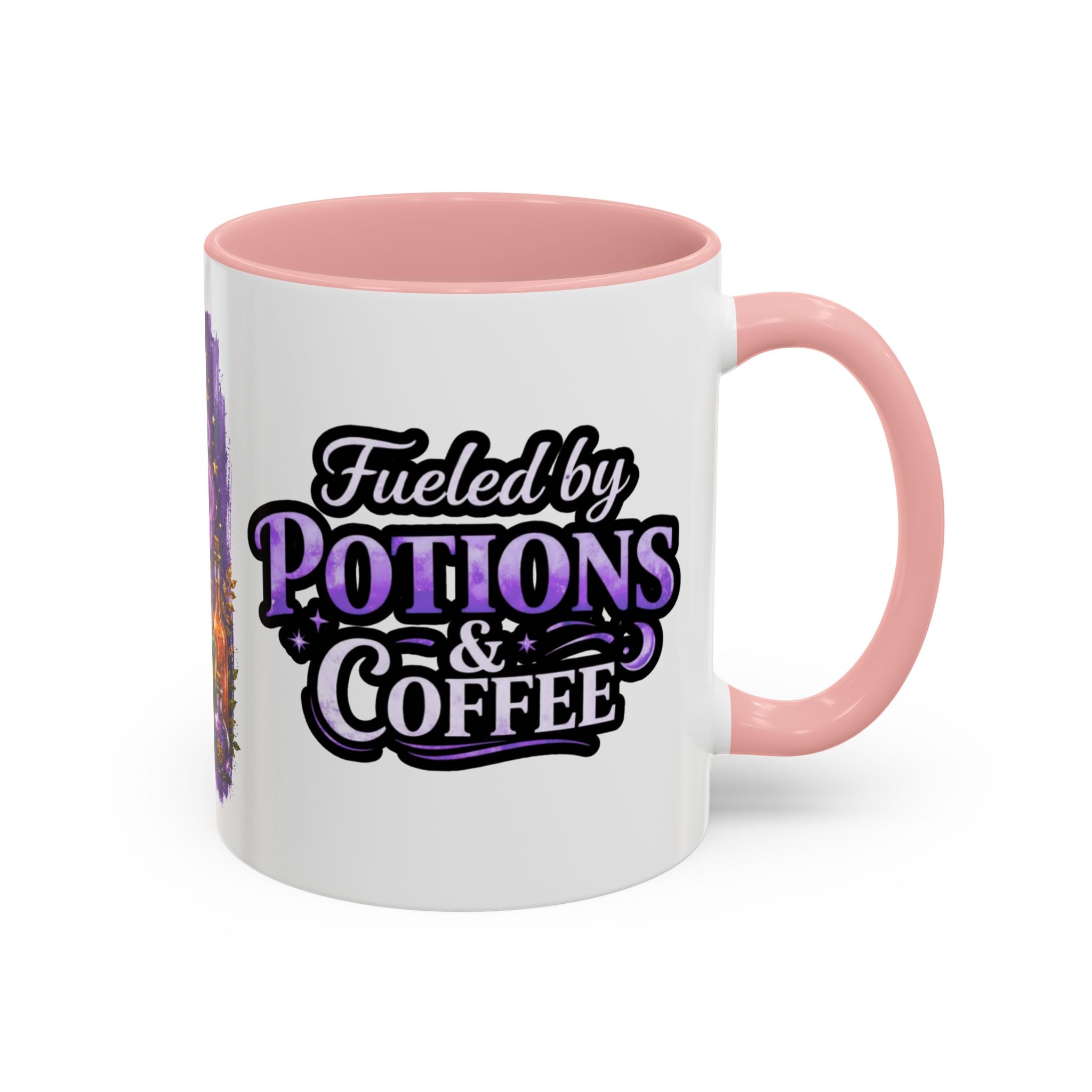 Autumn Alchemy Fueled by Potions & Coffee Accent Mug — Witchy Halloween Coffee Cup (11/15oz)